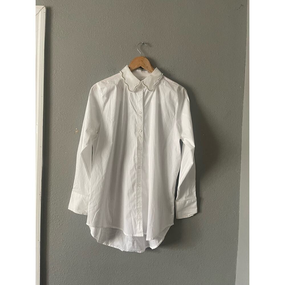 Jason Wu embellished Collar Botton Up‎ Top